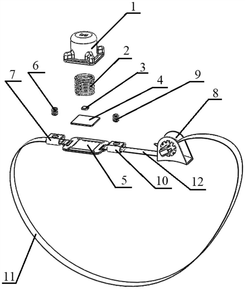 Surface acoustic wave temperature sensor with locking device