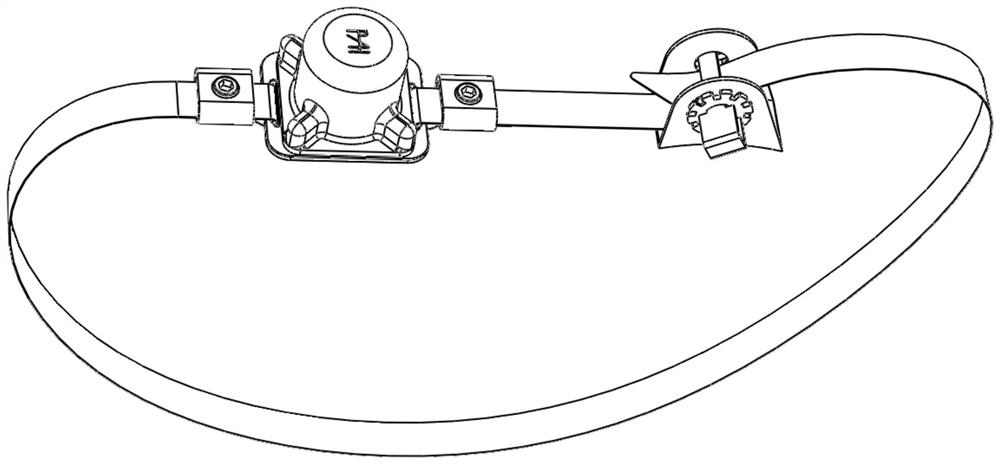 Surface acoustic wave temperature sensor with locking device