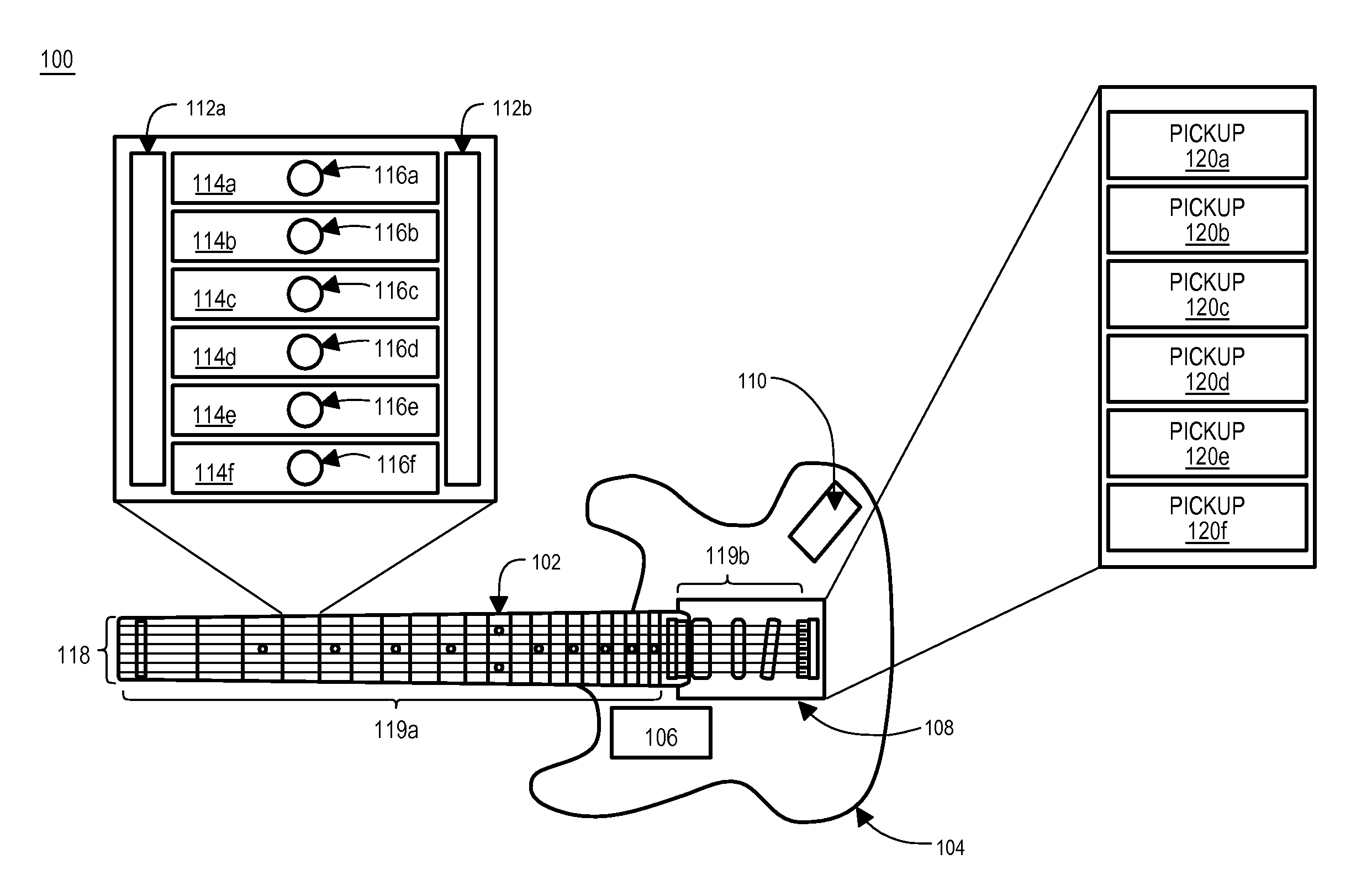 Detection and processing of signals in stringed instruments