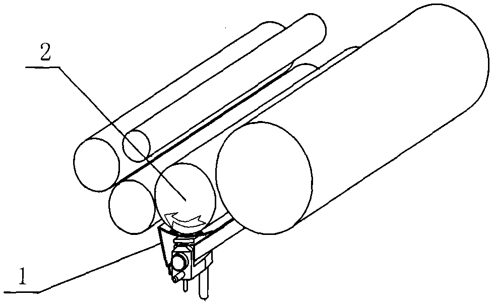 Cotton stripping roller support plate of a carding machine