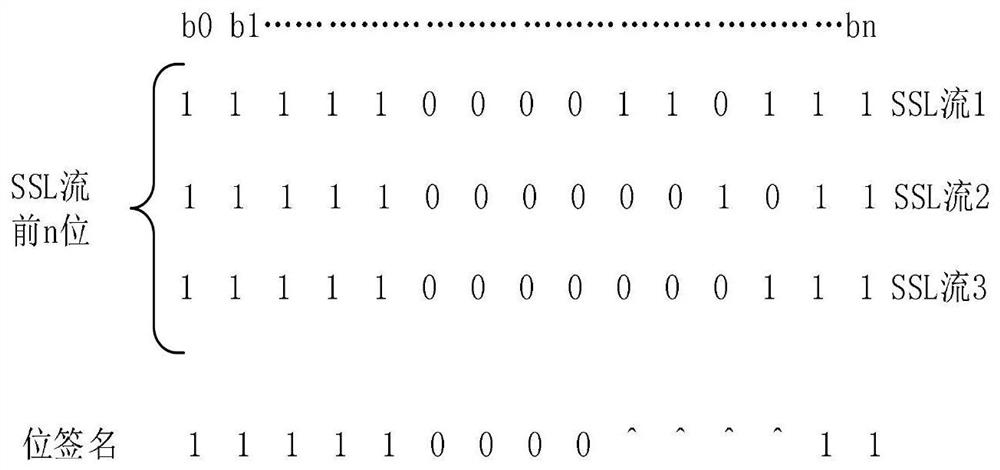 VPN flow identification method based on SSL encryption