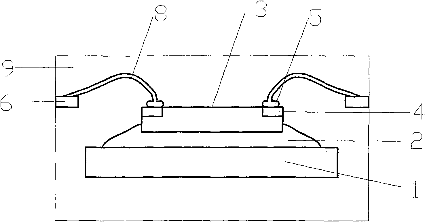 Production method of encapsulated component of copper wire bonding IC chip