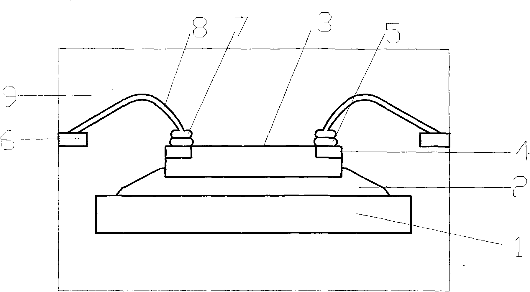 Production method of encapsulated component of copper wire bonding IC chip