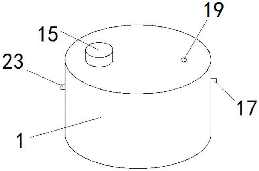 A cement loading barrel and its matching mixing barrel