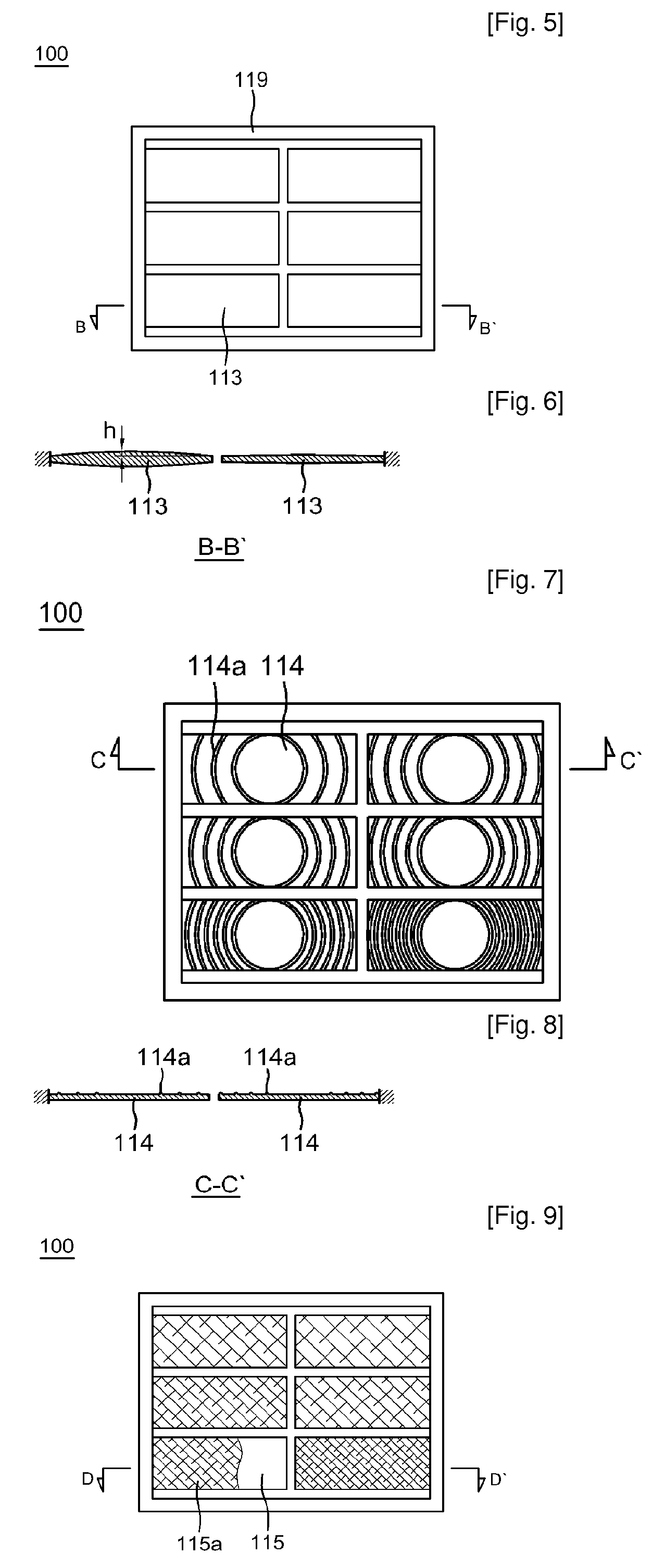 Electroacoustic transducer having multi-channel diaphragm and hearing aid using the same