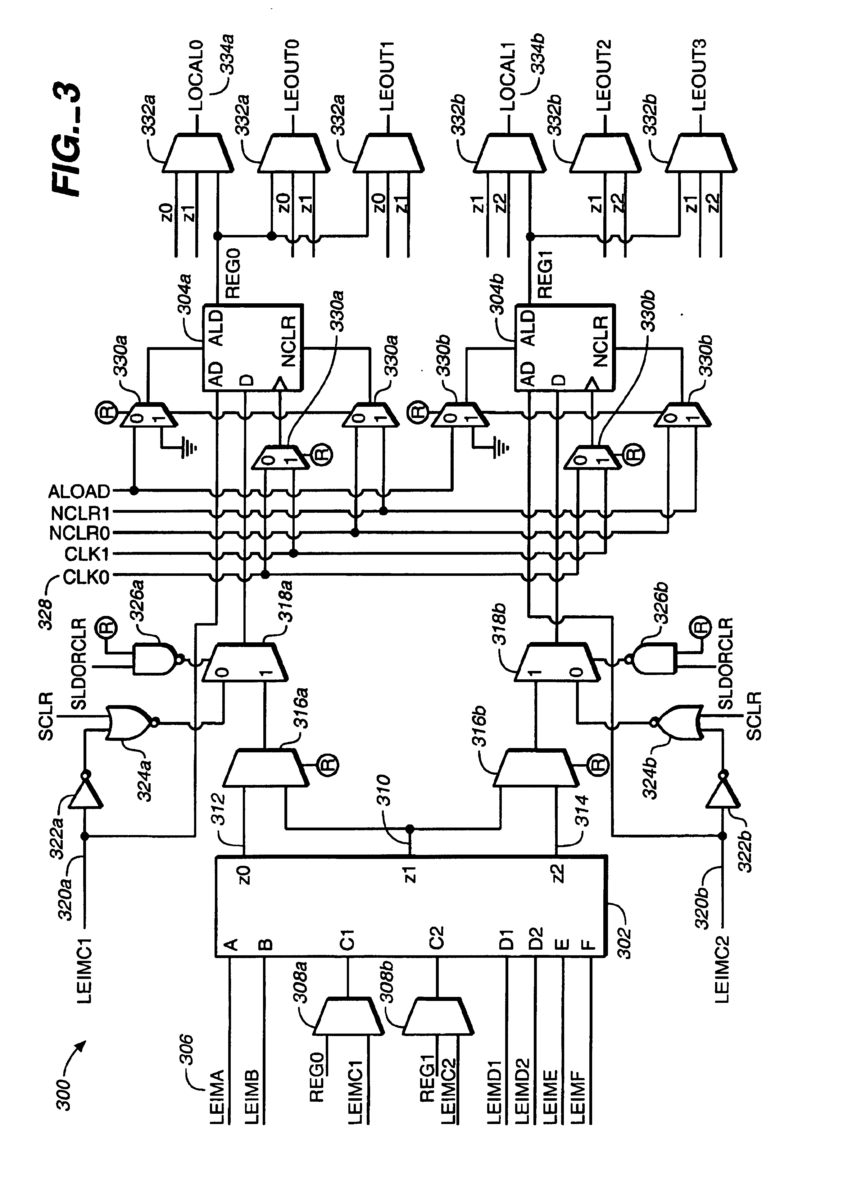 Fracturable lookup table and logic element