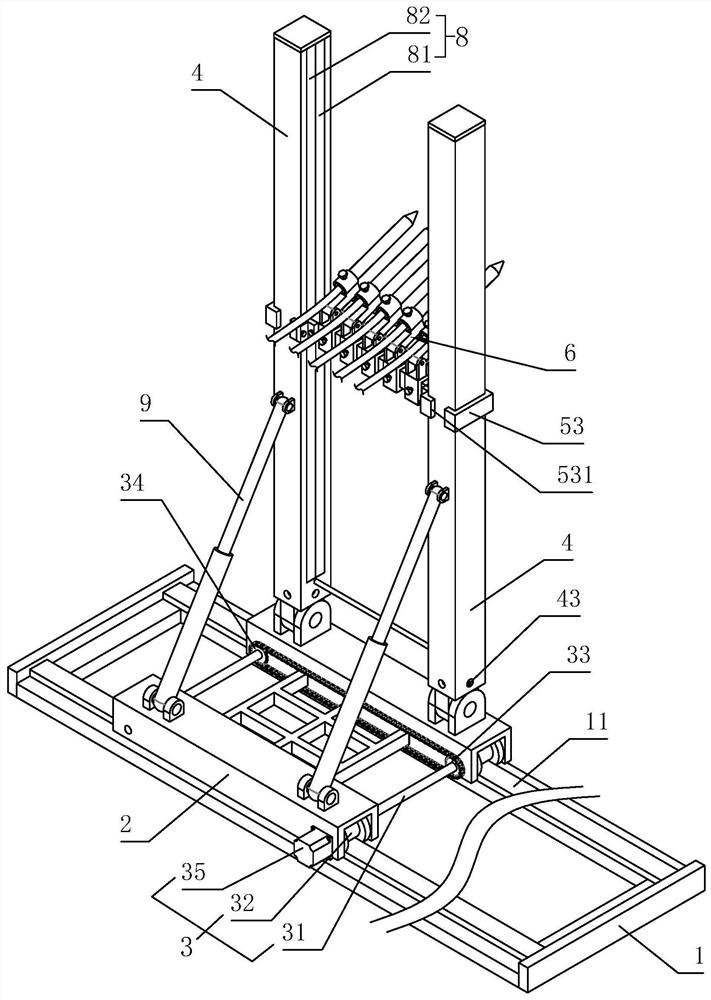 Automatic wall surface roughening device and wall surface construction method thereof