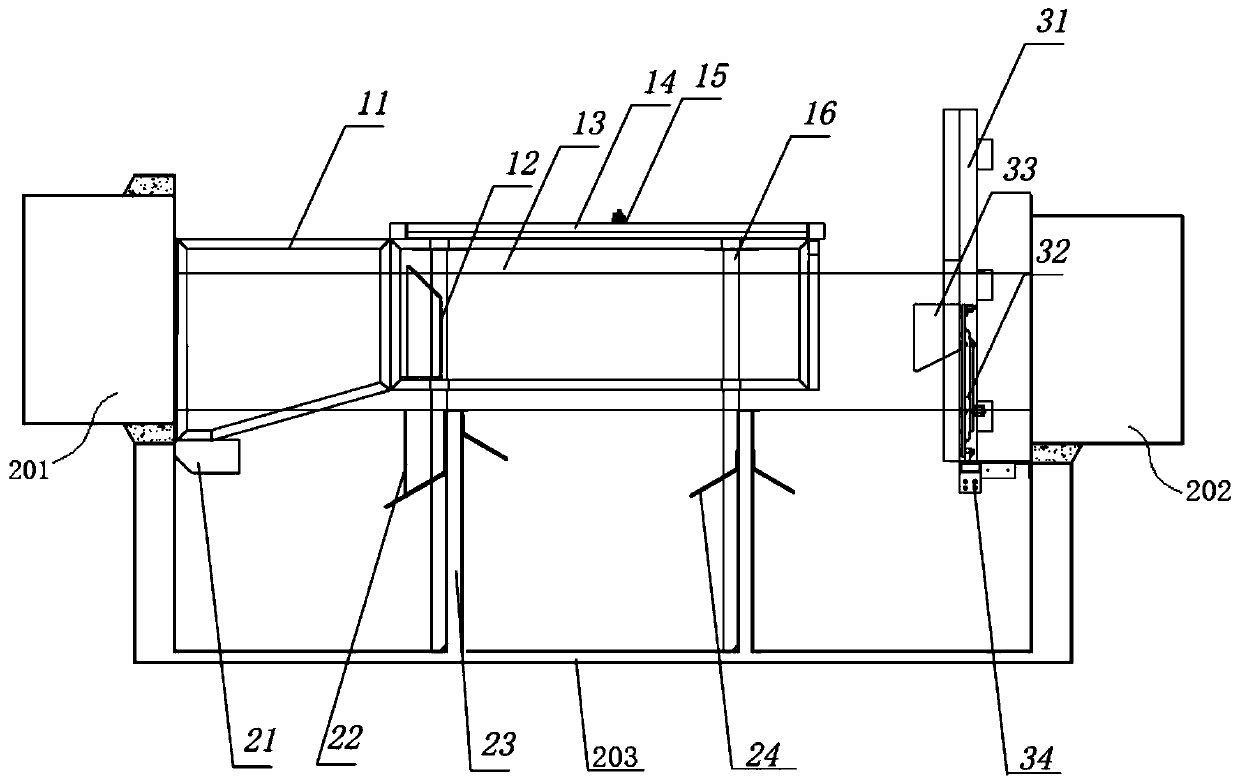 On-line treatment system for rainwater