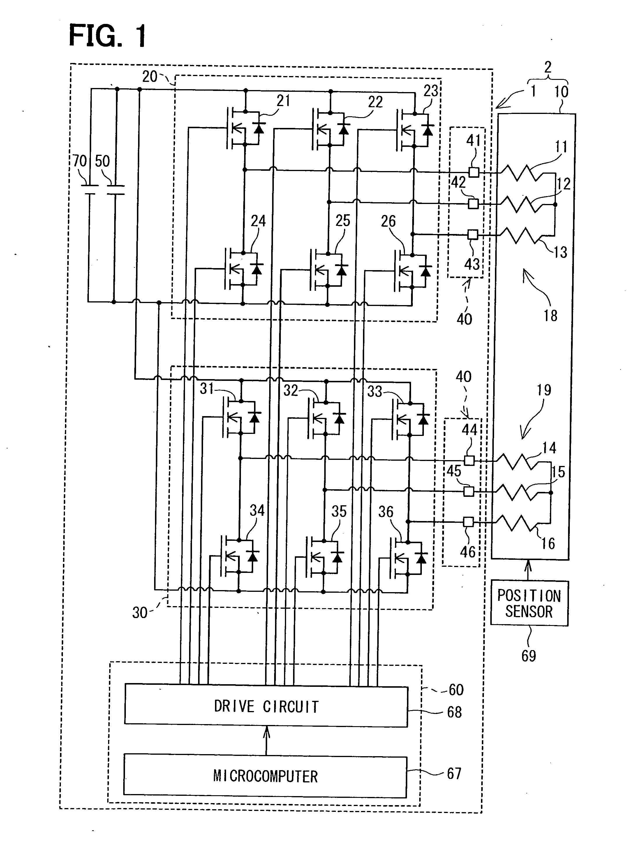 Electric power converter, driving apparatus and electric power steering apparatus