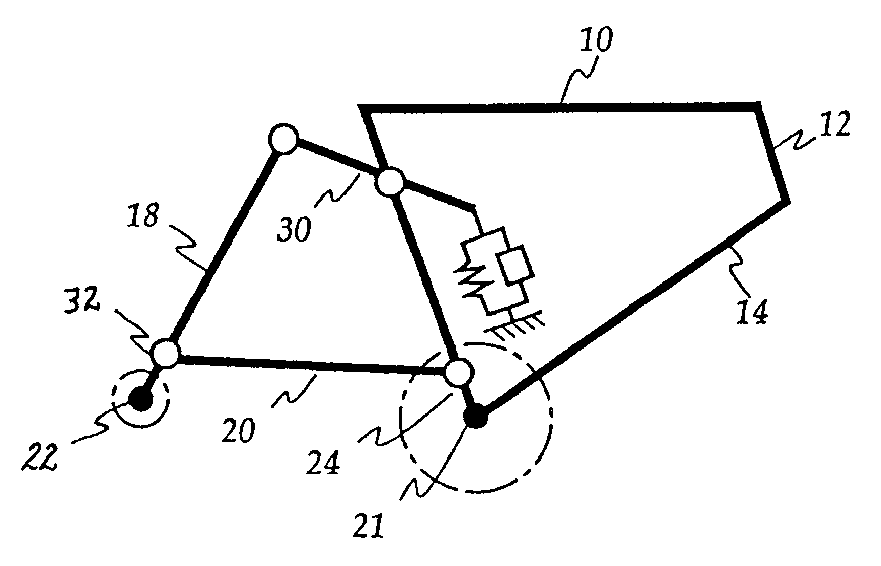 Rear suspension system for bicycle