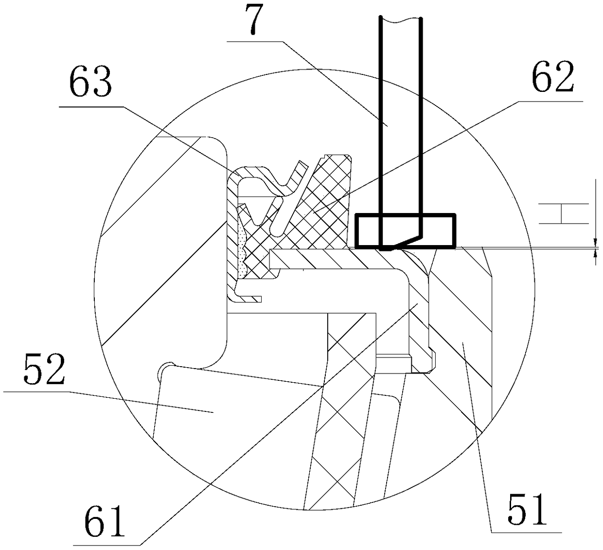 Detection device for press-mounting quality of bearing sealing device