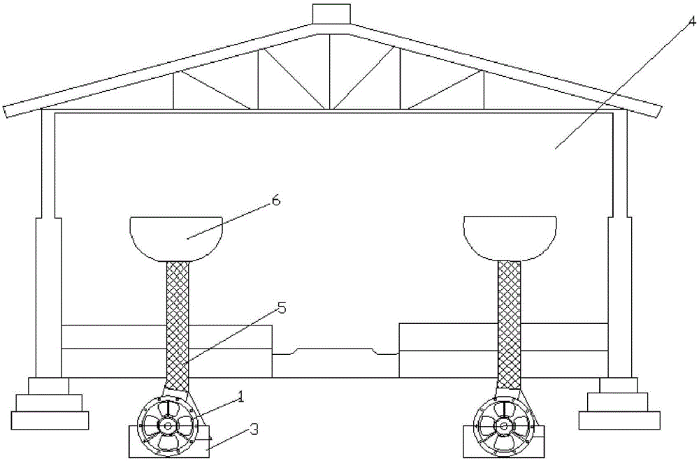 Livestock breeding shed blast apparatus