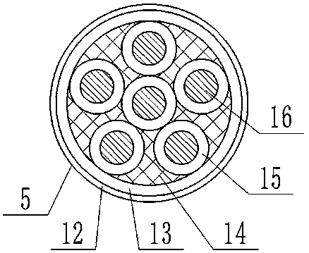 Novel direct-current partition cable convenient to clamp and fix