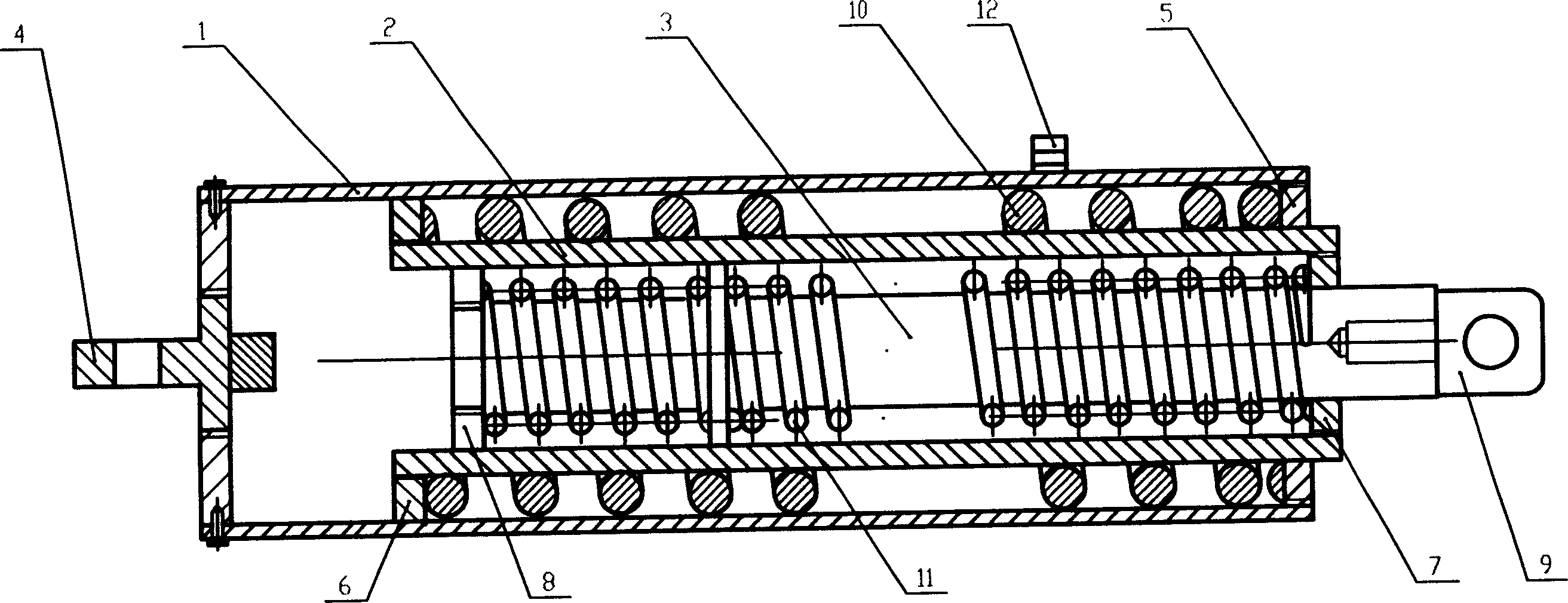 Elasticity tension automatic compensator for contact net