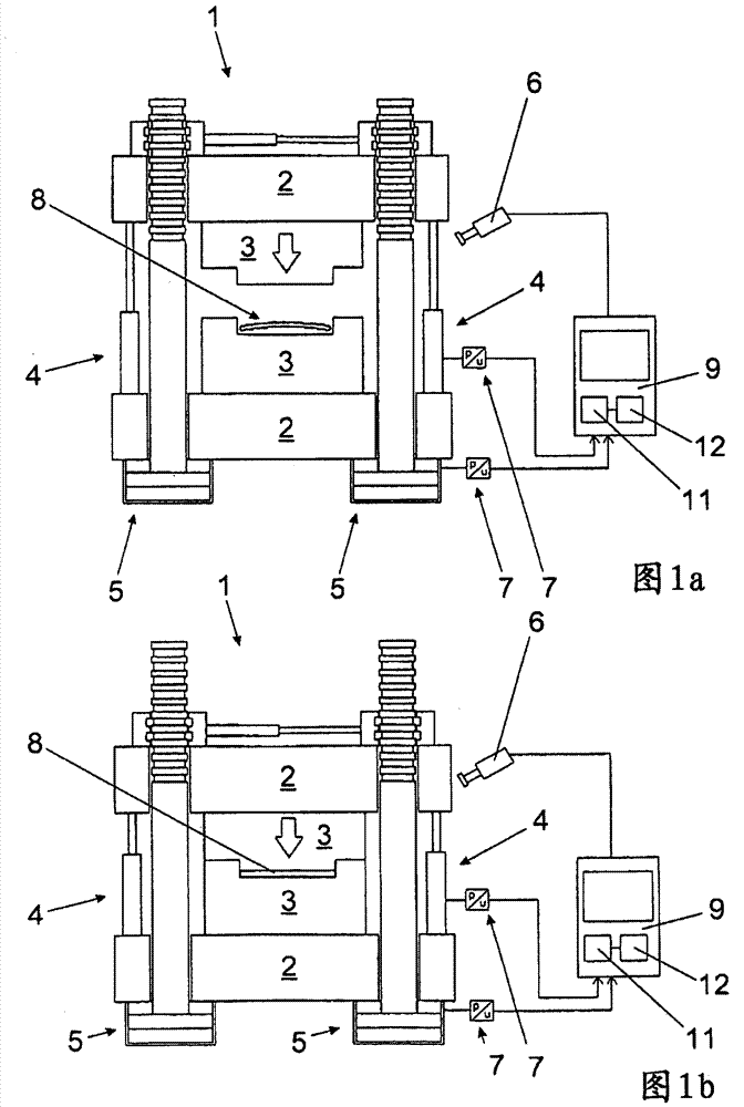 Clamping unit of a molding machine and method for monitoring the clamping unit of a molding machine