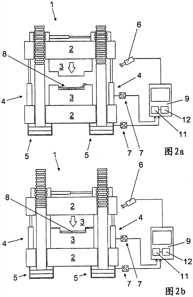 Clamping unit of a molding machine and method for monitoring the clamping unit of a molding machine