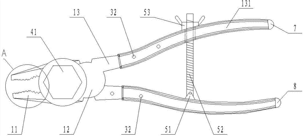 Multifunctional cutting pliers