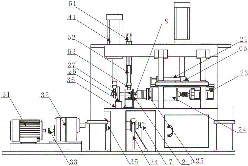 Material damage tolerance detection device based on rotating bending fatigue as well as detection method