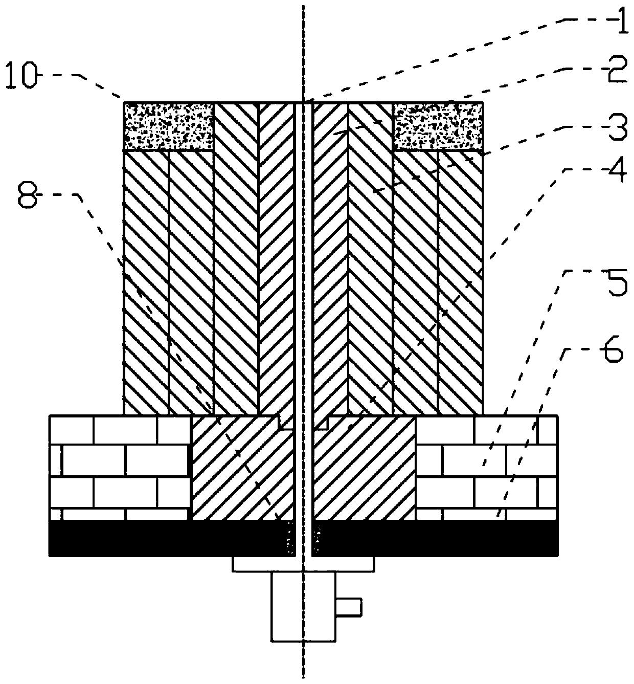 Mounting method of bottom blowing air supplying element