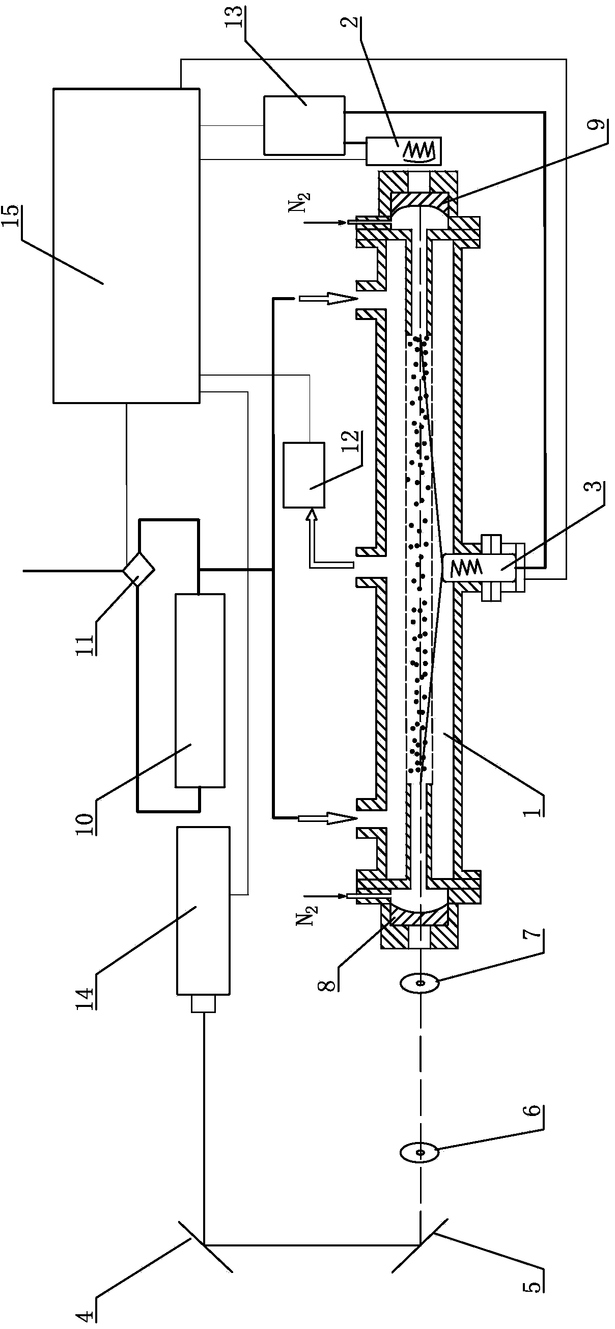 Laser cavity ring-down spectrometer for simultaneous detection of aerosol extinction and scattering coefficients