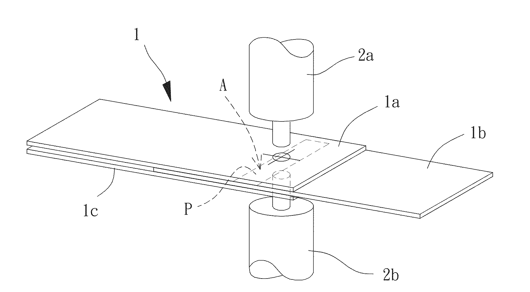 Resistance spot welding method for a lap-joint of multi-metal sheets