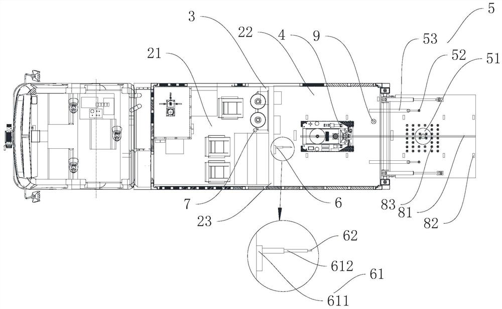 Automatic operation control system of vehicle-mounted robot