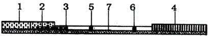 Test strip for fast detection of drug residue of amantadine