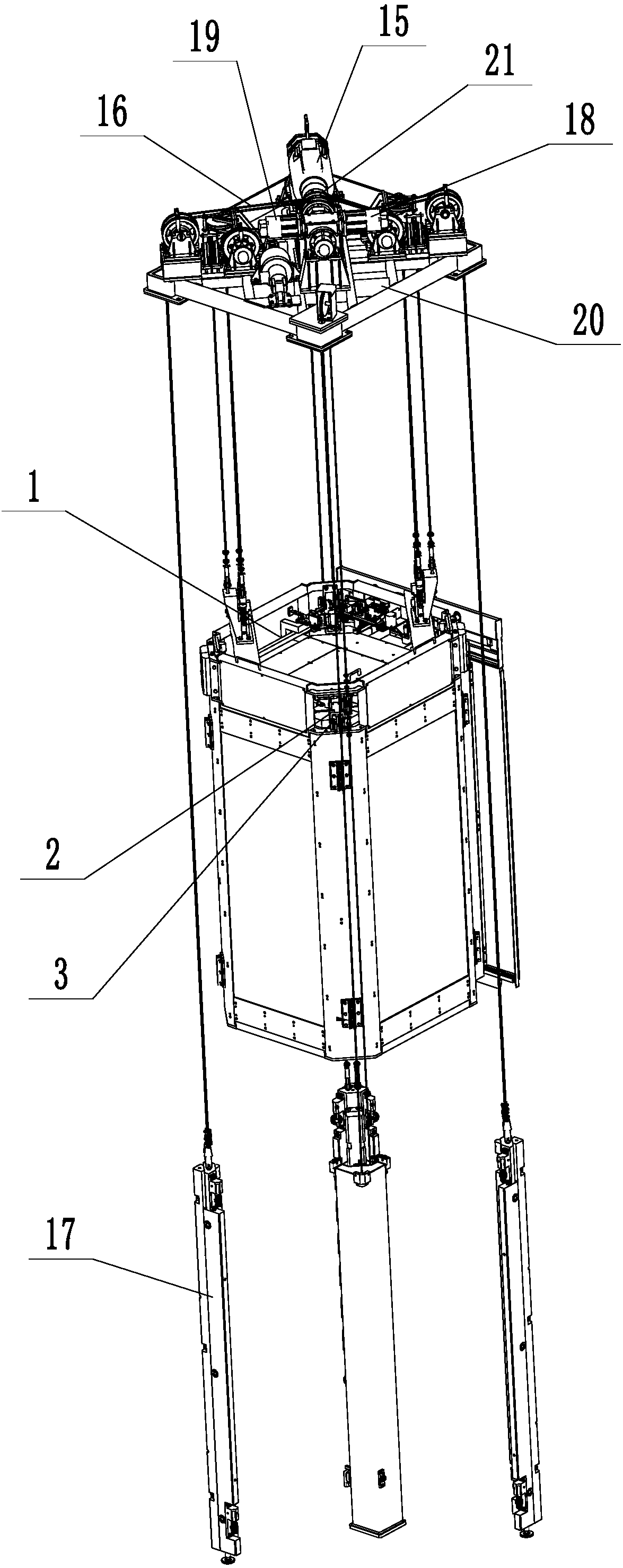 Elevator lifting mistaken movement preventing mechanism