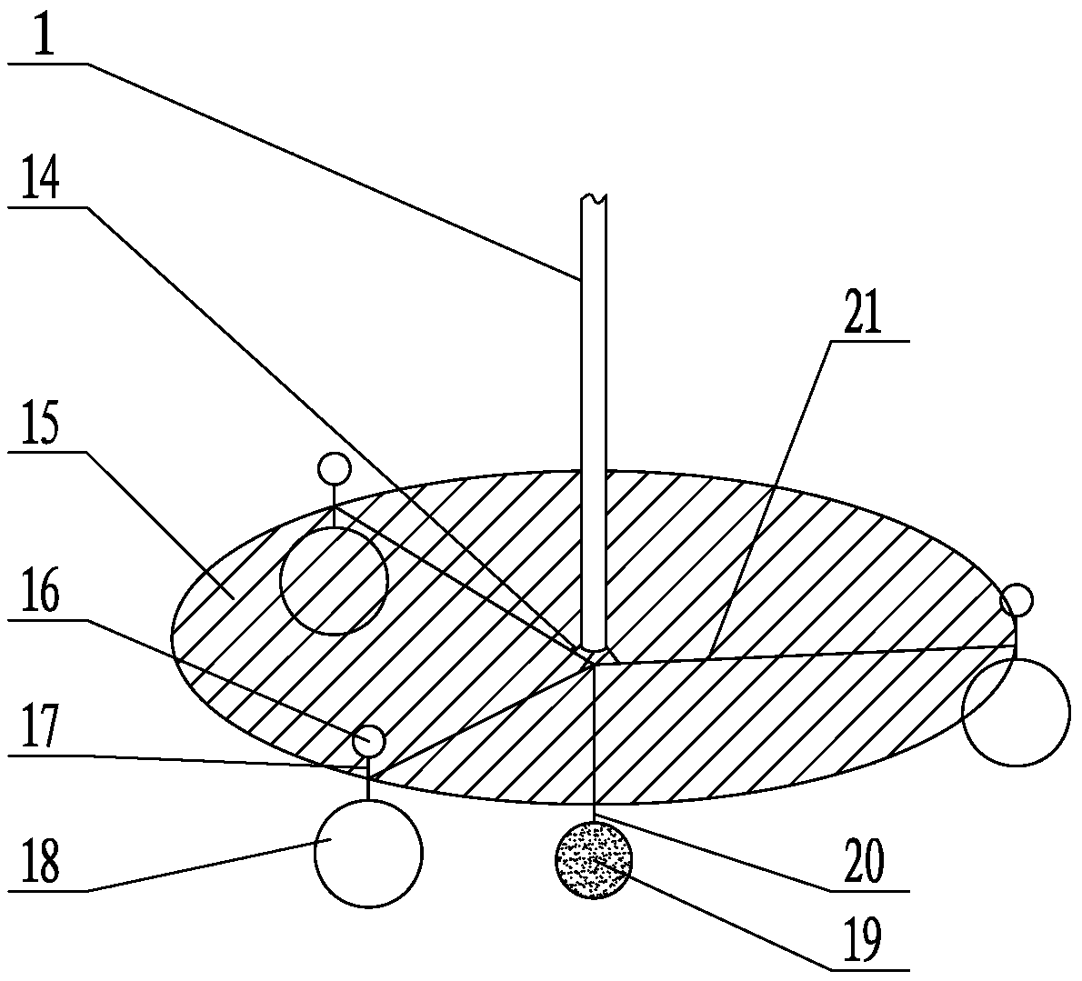 Liquid phase separation device and using method thereof