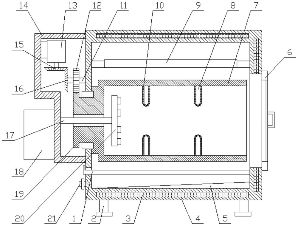 Oral cavity examination instrument disinfection device