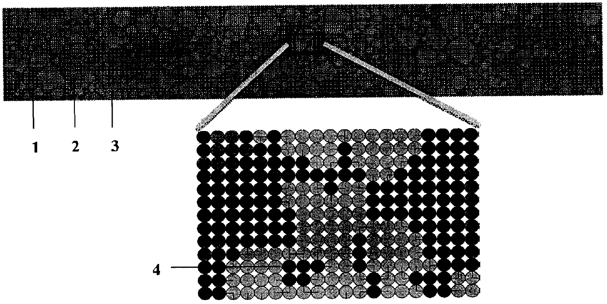 Semi-flexible pavement interface mesomechanics researching method under vehicle load effect