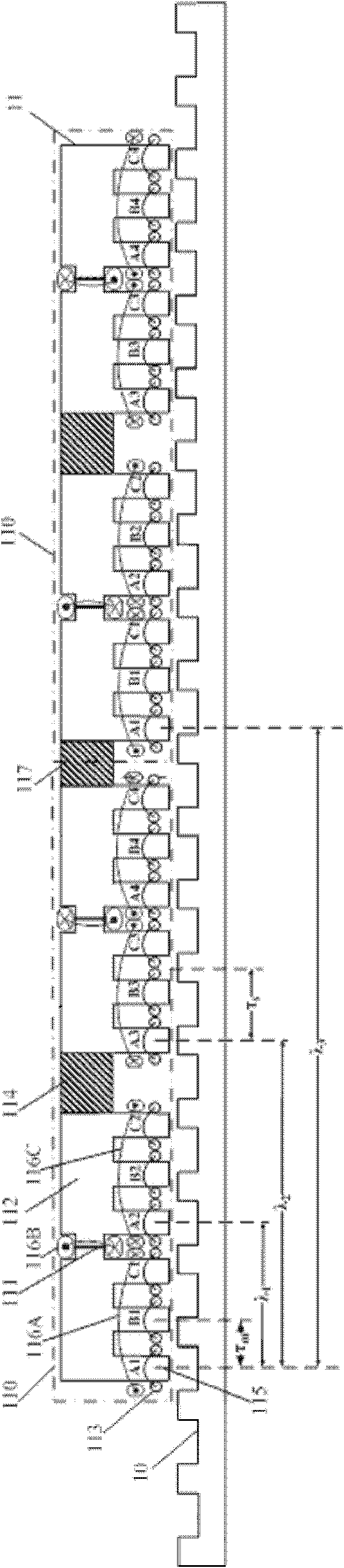 Modularized complementary type primary double-fed brushless direct-current linear motor and motor module composed by same