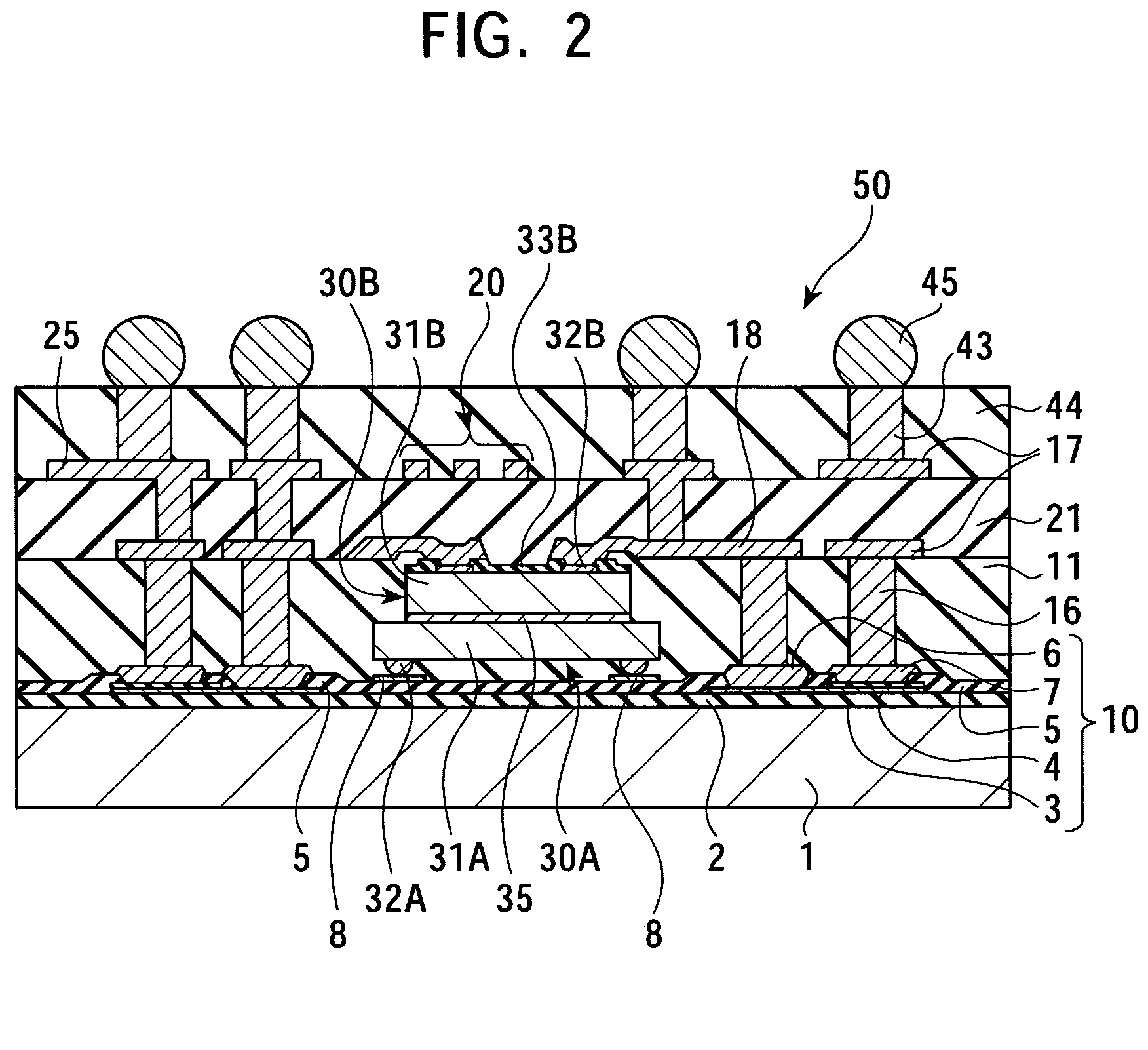 Semiconductor device, package structure thereof, and method for manufacturing the semiconductor device