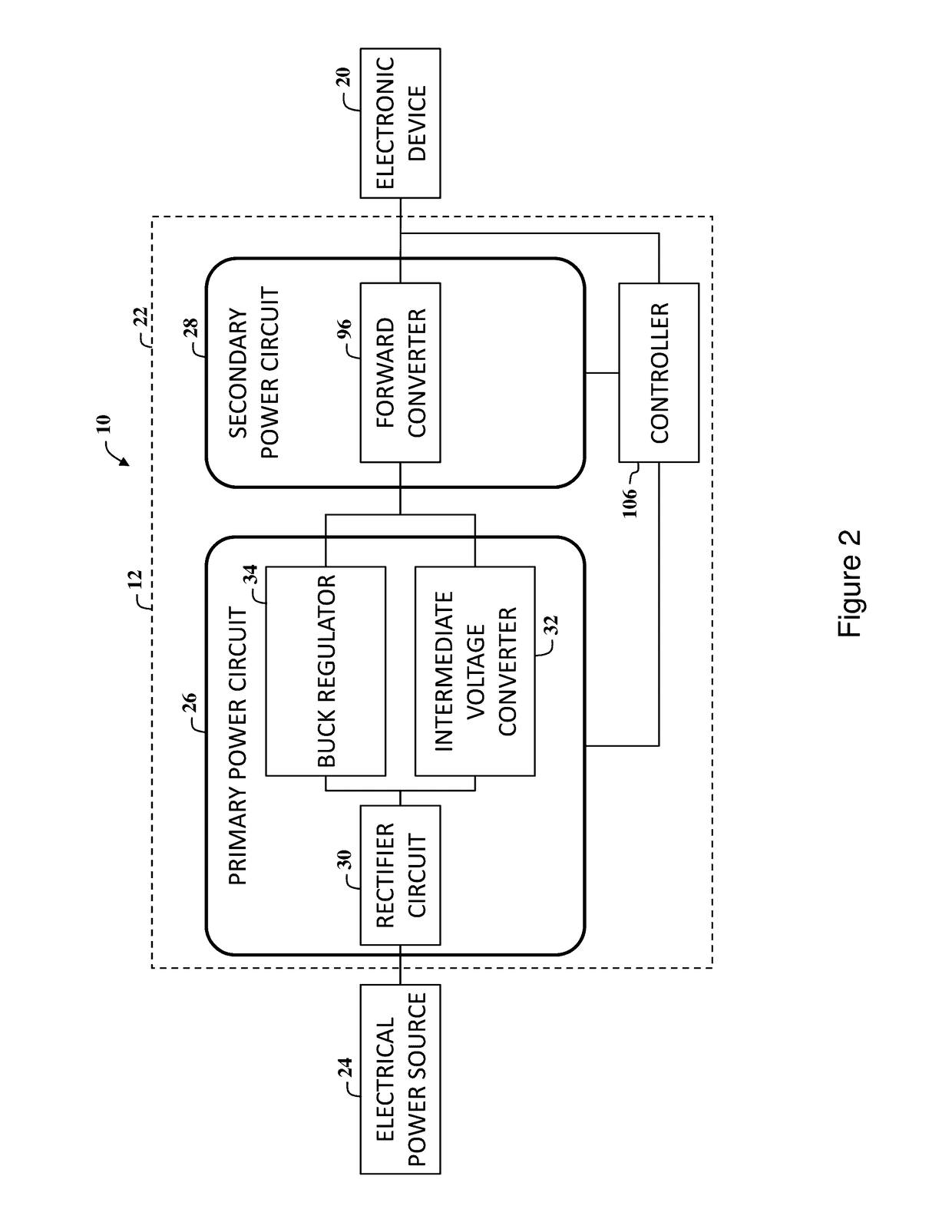 Electrical circuit for delivering power to consumer electronic devices