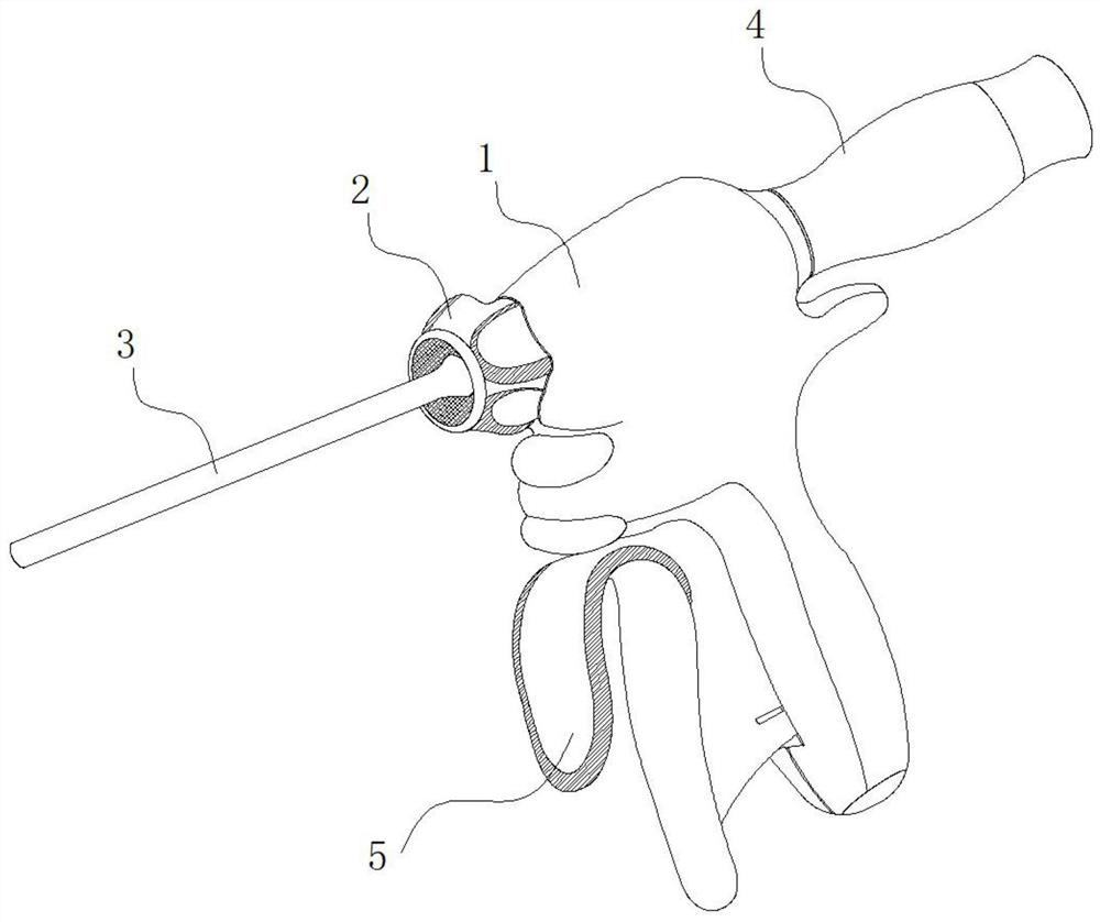 Ultrasonic knife with anti-falling structure