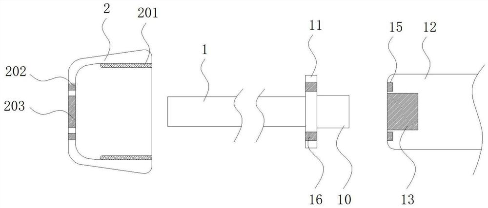 Ultrasonic knife with anti-falling structure