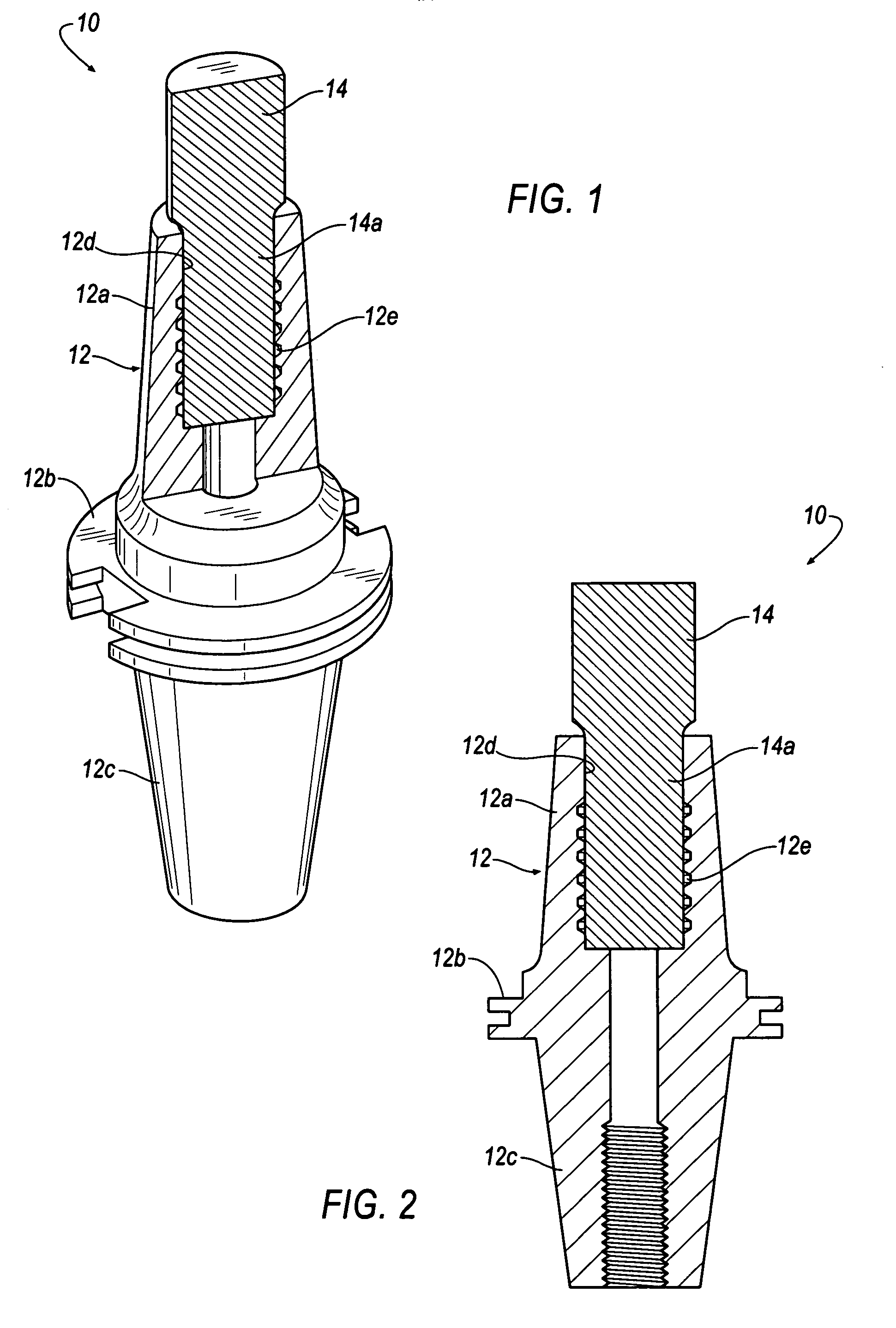 Shrink fit tool holder with grooves