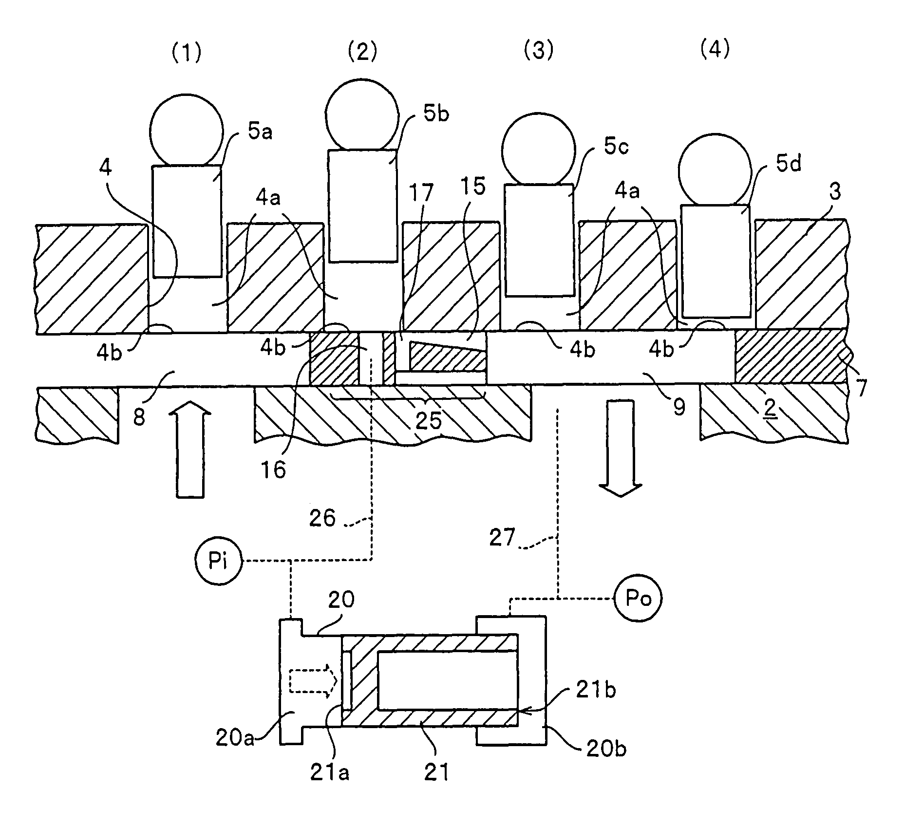 Hydraulic piston pump with a balance valve