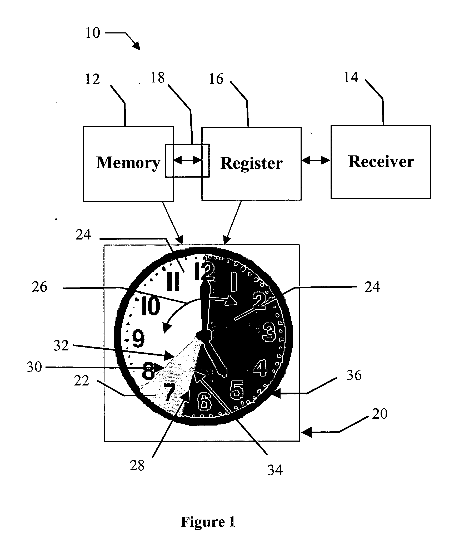 Angular twilight clock