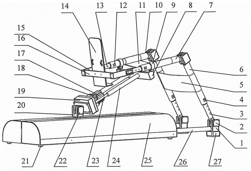 New type lower limb rehabilitation physiotherapy apparatus