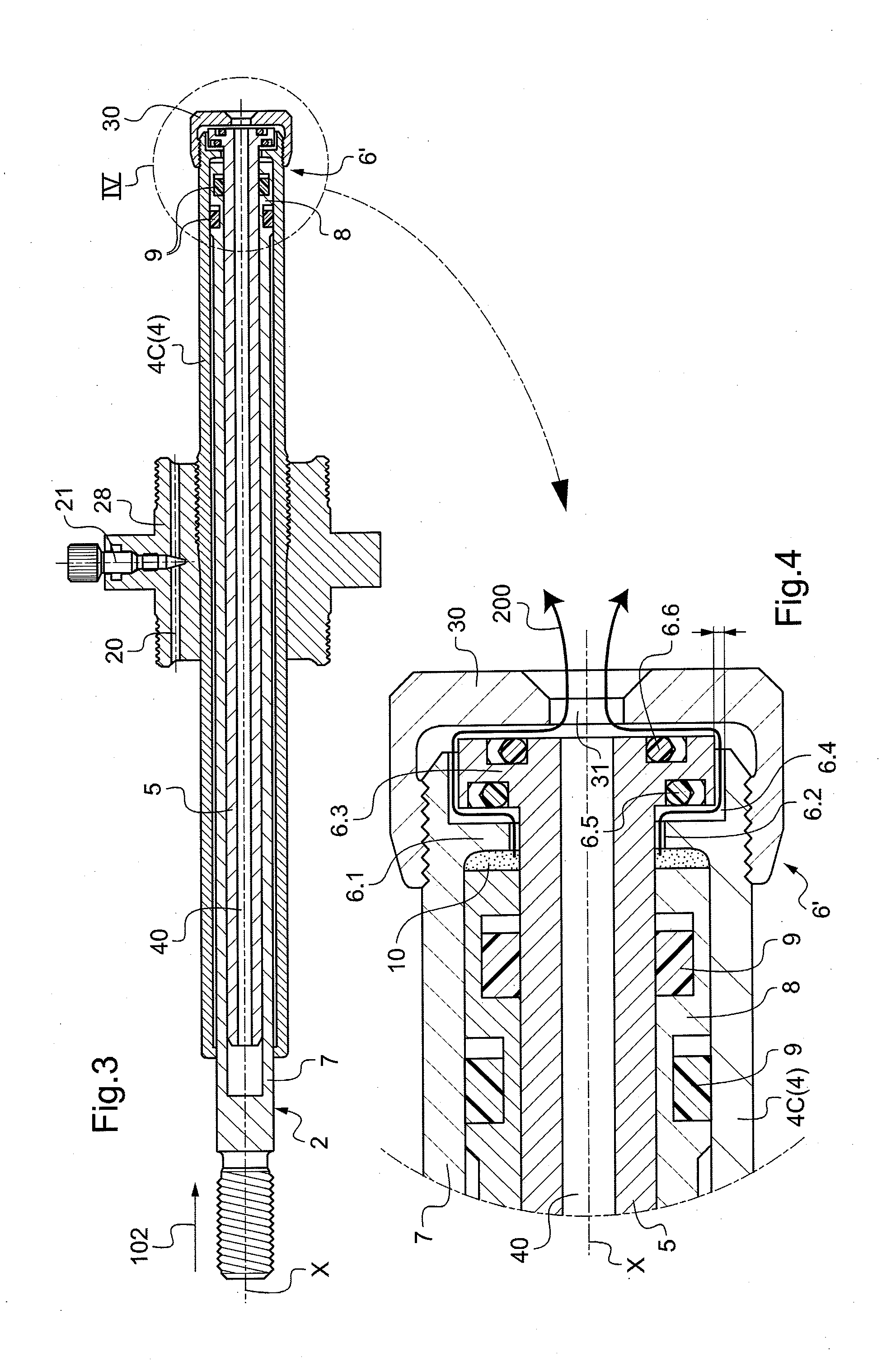 Virtually oil-free shock absorber having high dissipative capacity