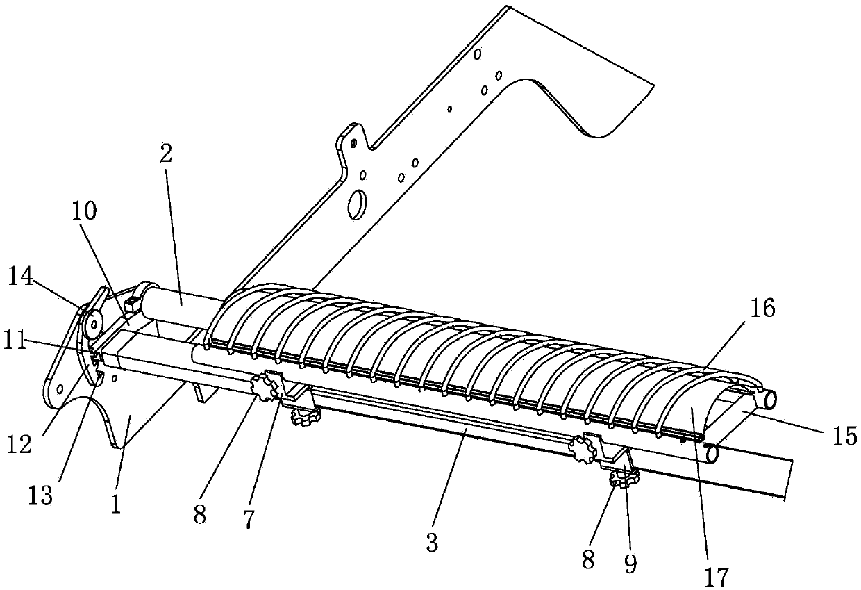 Separated type cloth spreading net