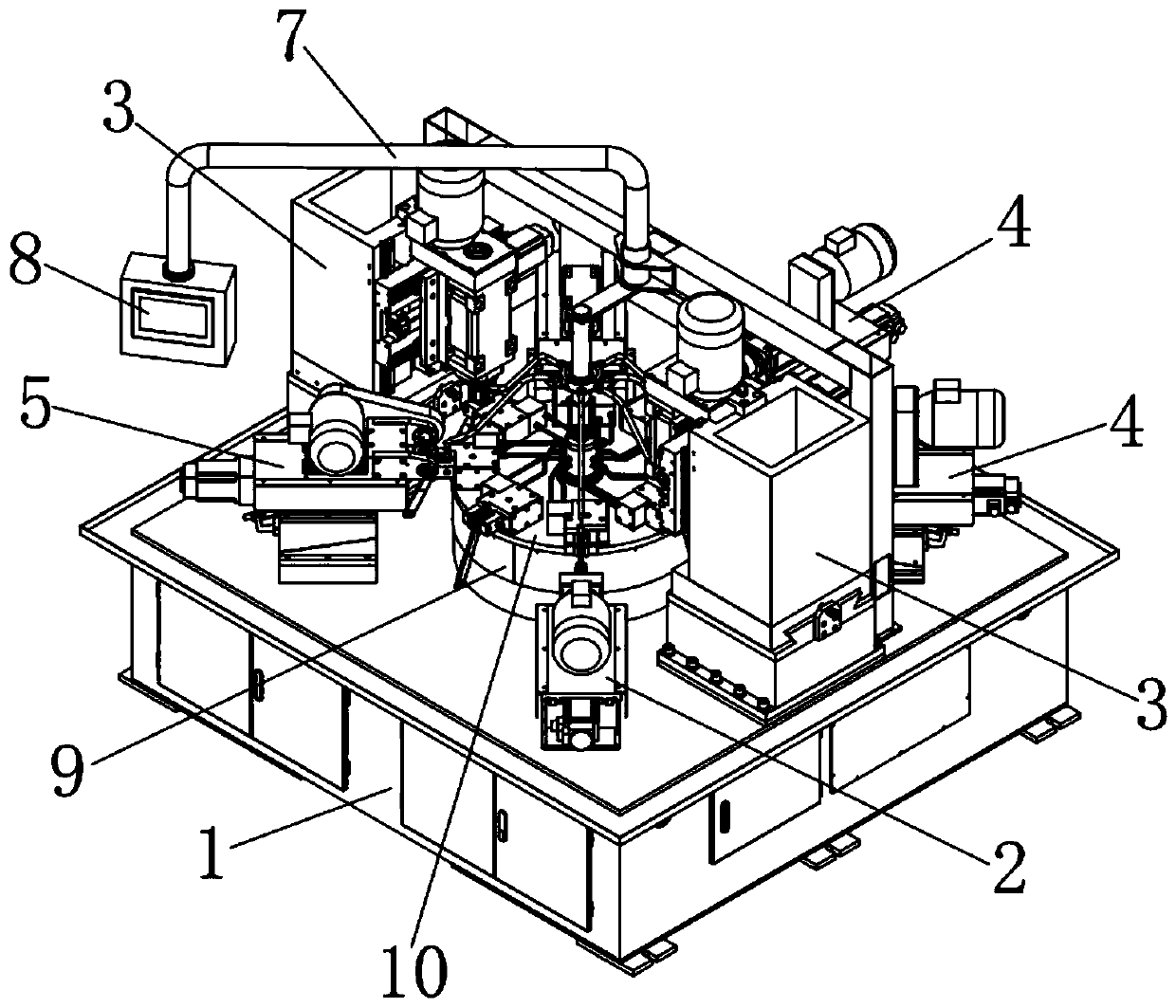 Composite processing device for a movable wrench