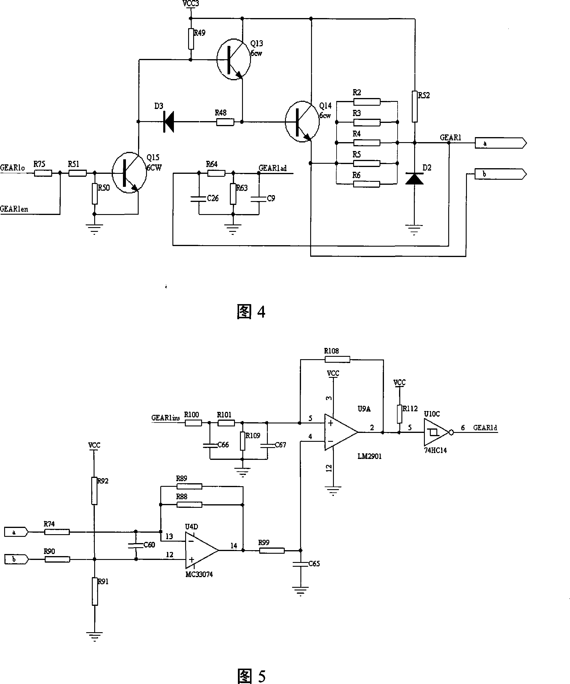 Automatic gear box control method and device