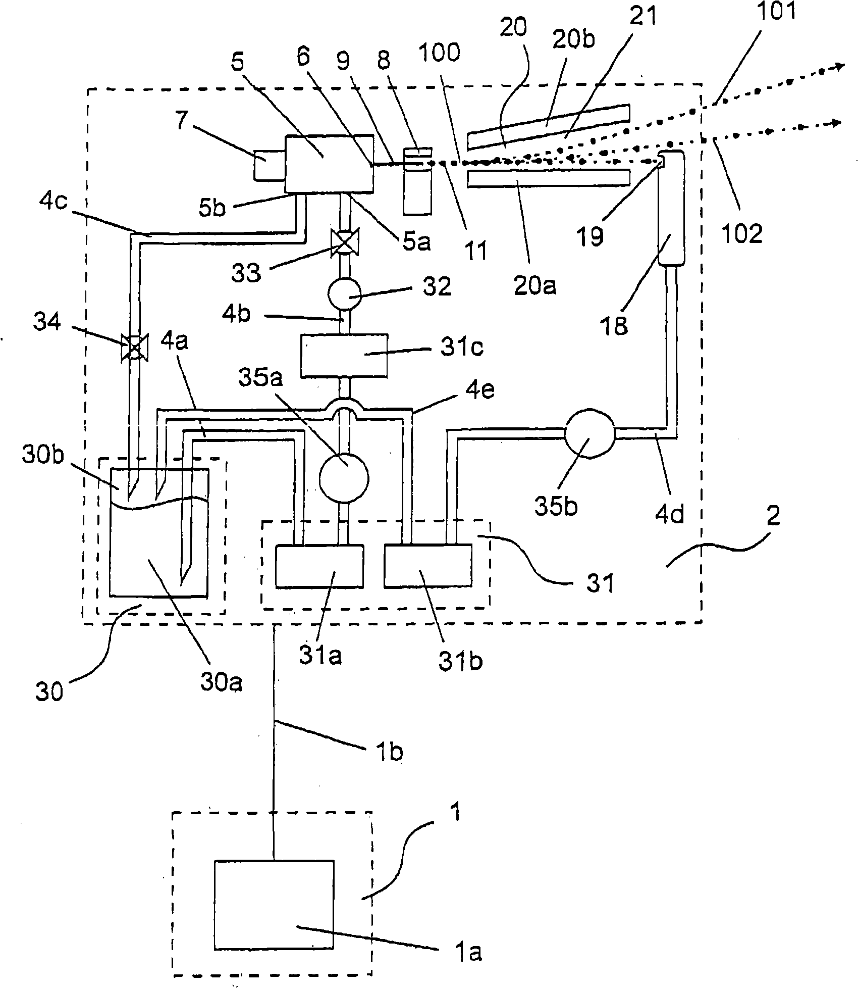 Method and system for metering and applying a reagent liquid