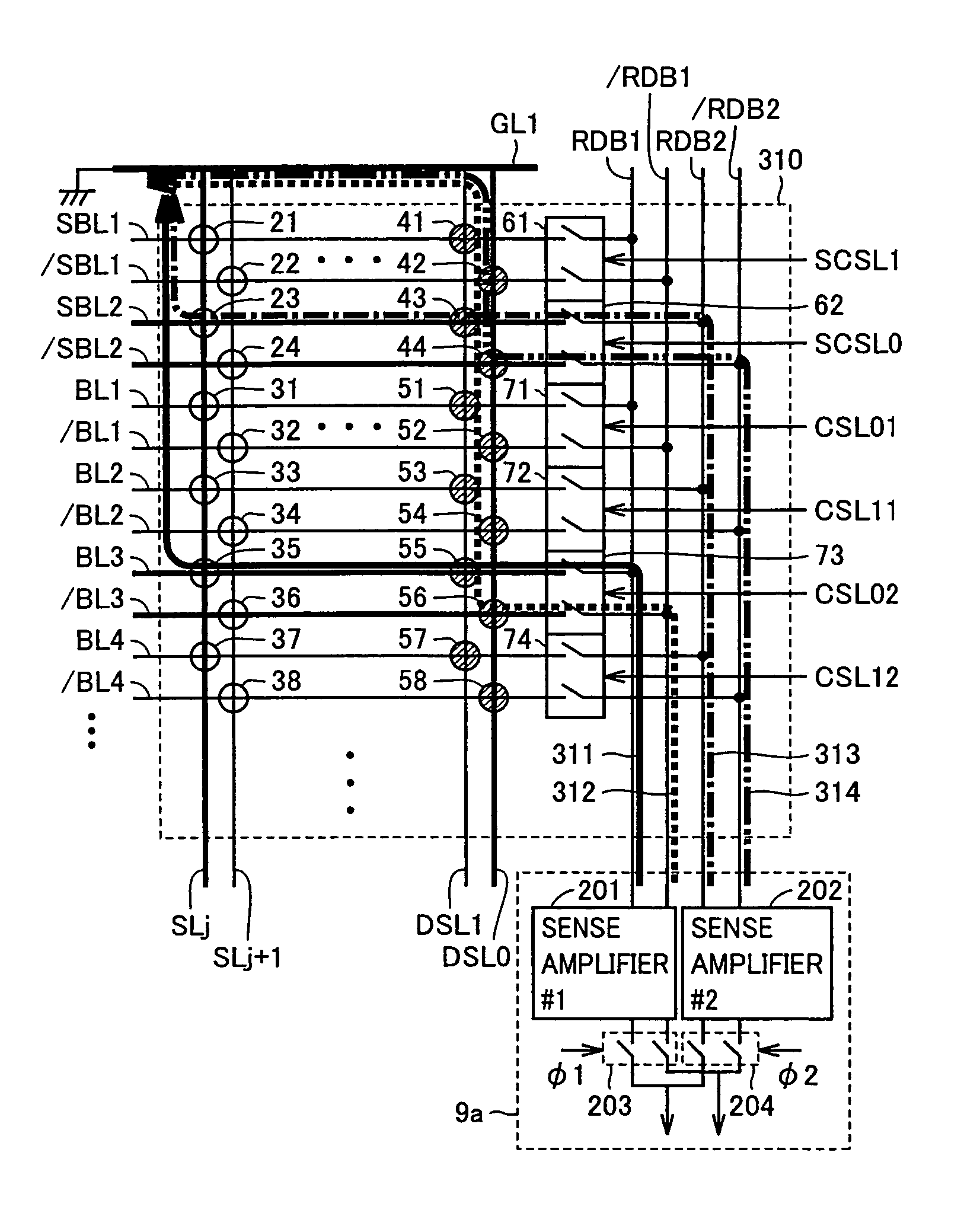 Memory device capable of performing high speed reading while realizing redundancy replacement