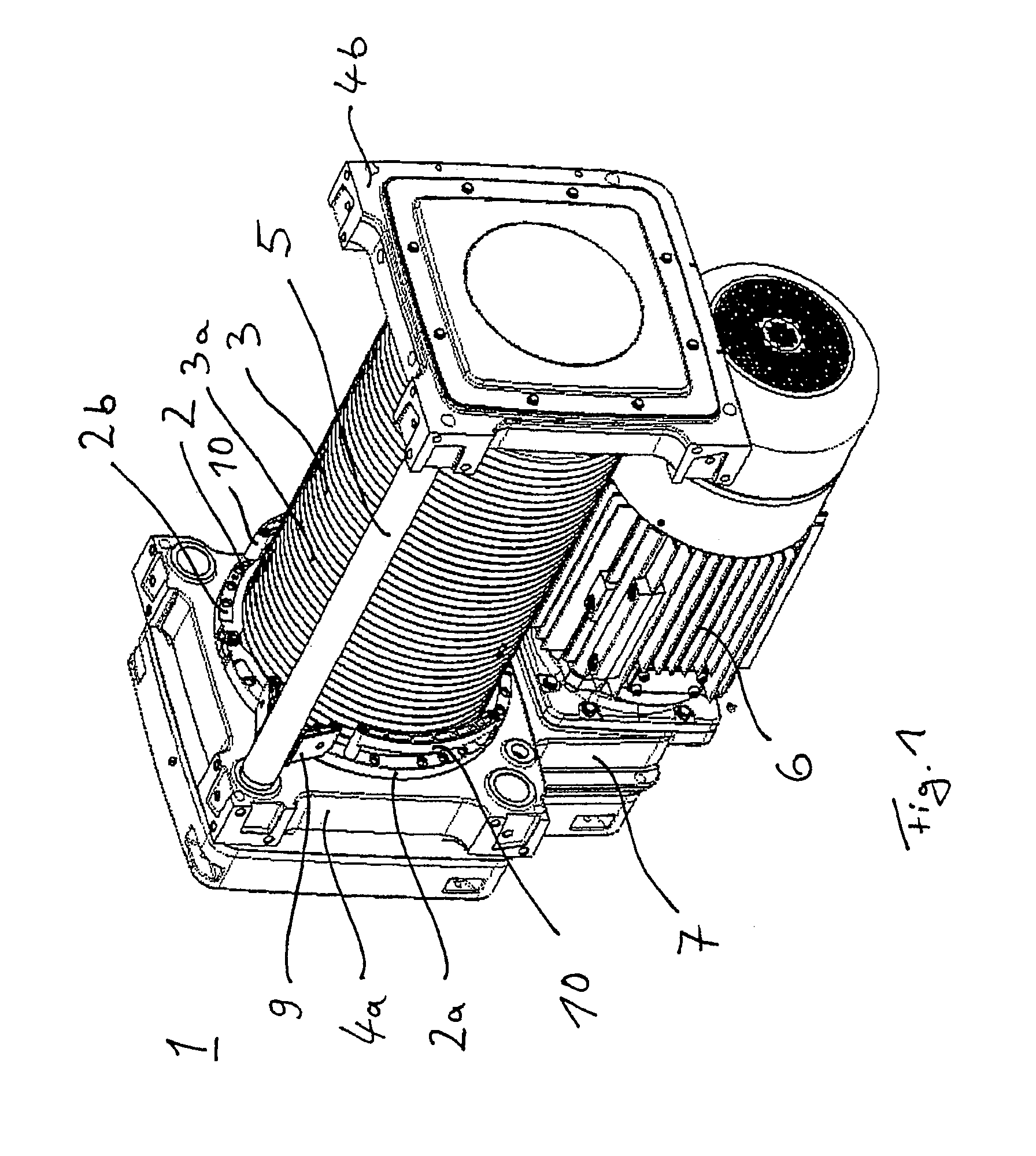 Cable guide of a cable winch