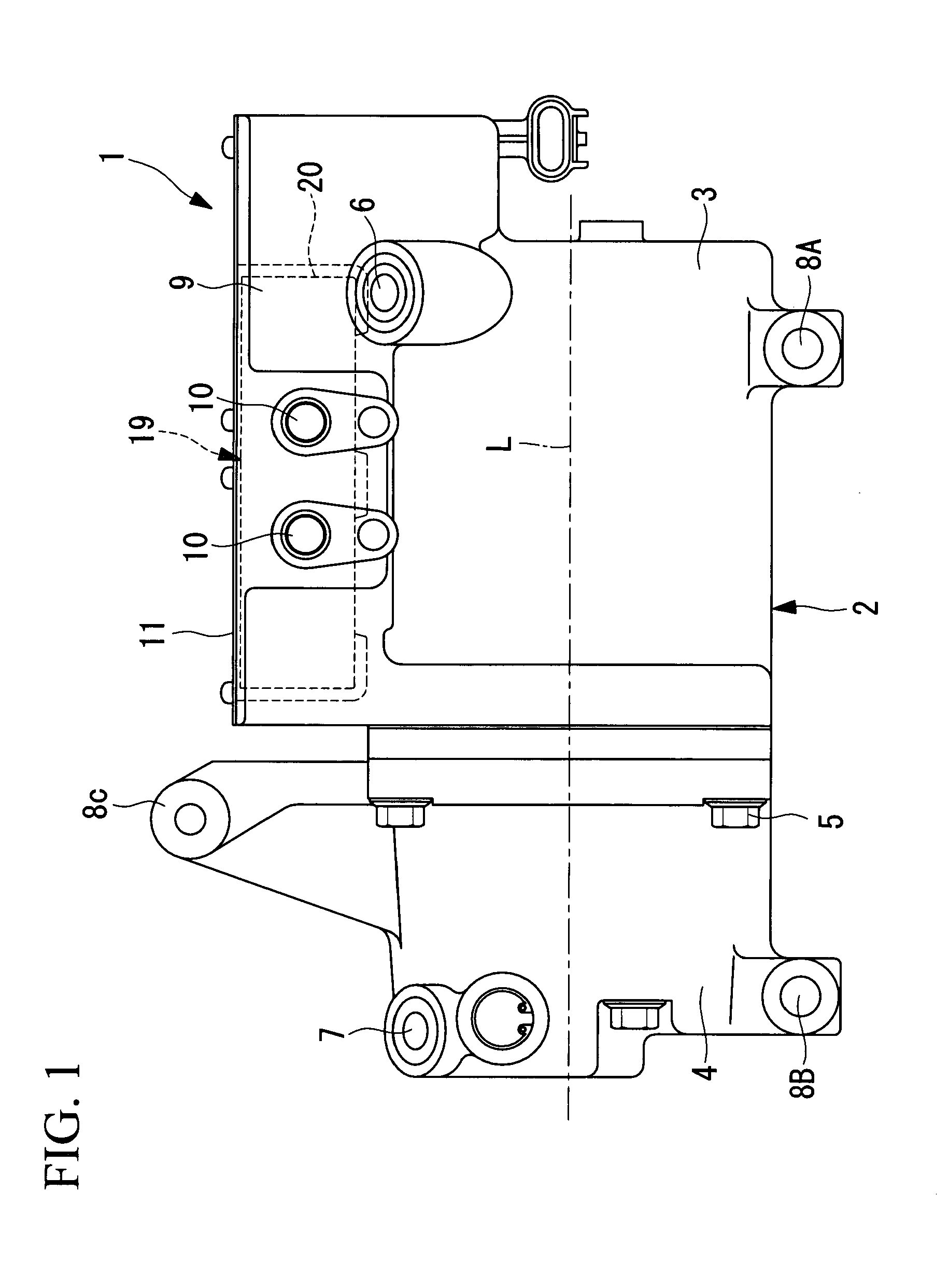 Inverter-integrated electric compressor