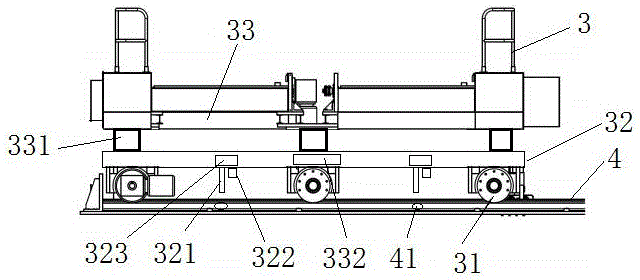 Universal mold change trolley system