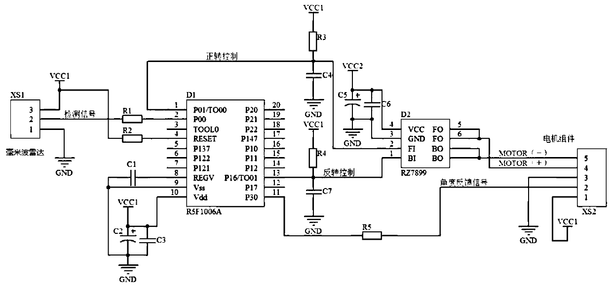 Intelligent closestool cover automatic opening and closing system and working method thereof